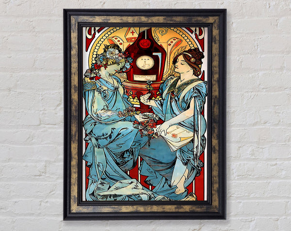 Alphonse Mucha Benedictine Framed Print