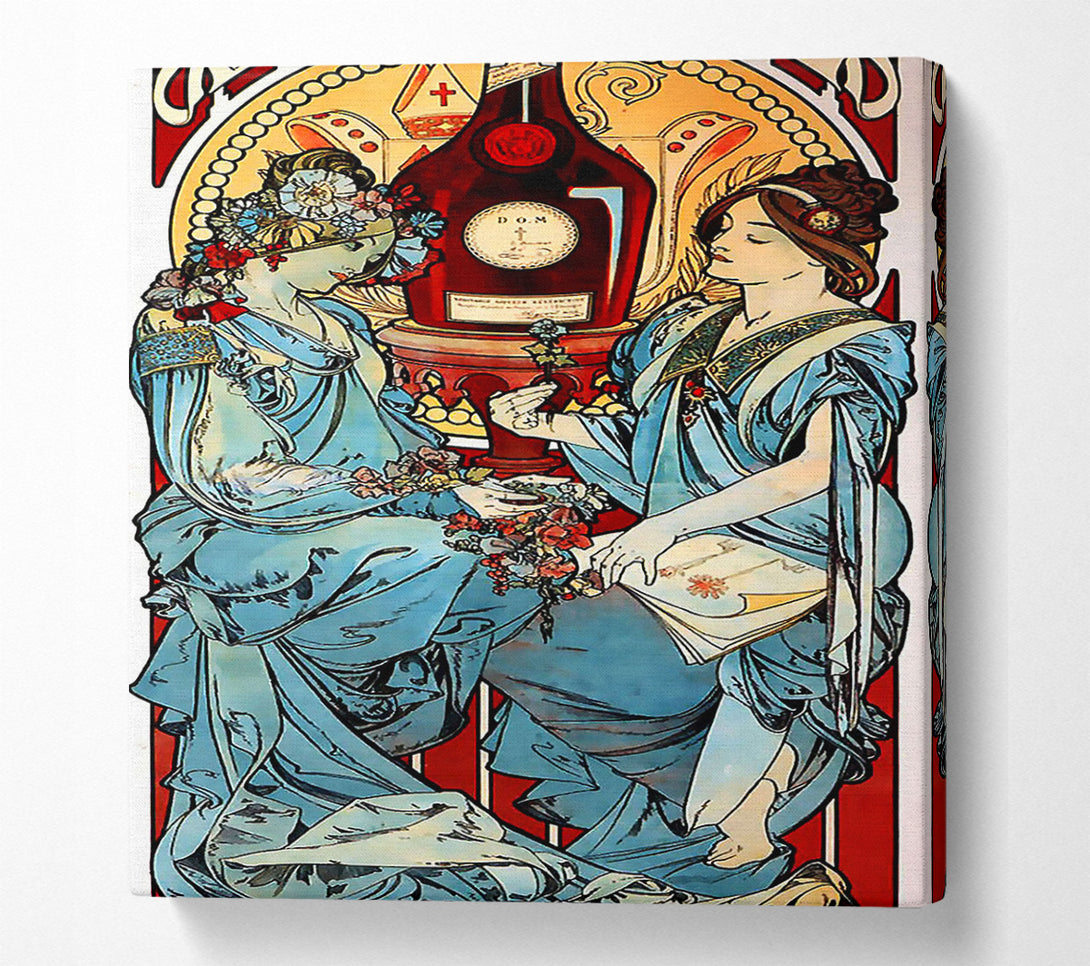  A Canvas Print of Alphonse Mucha Benedictine Canvas Art