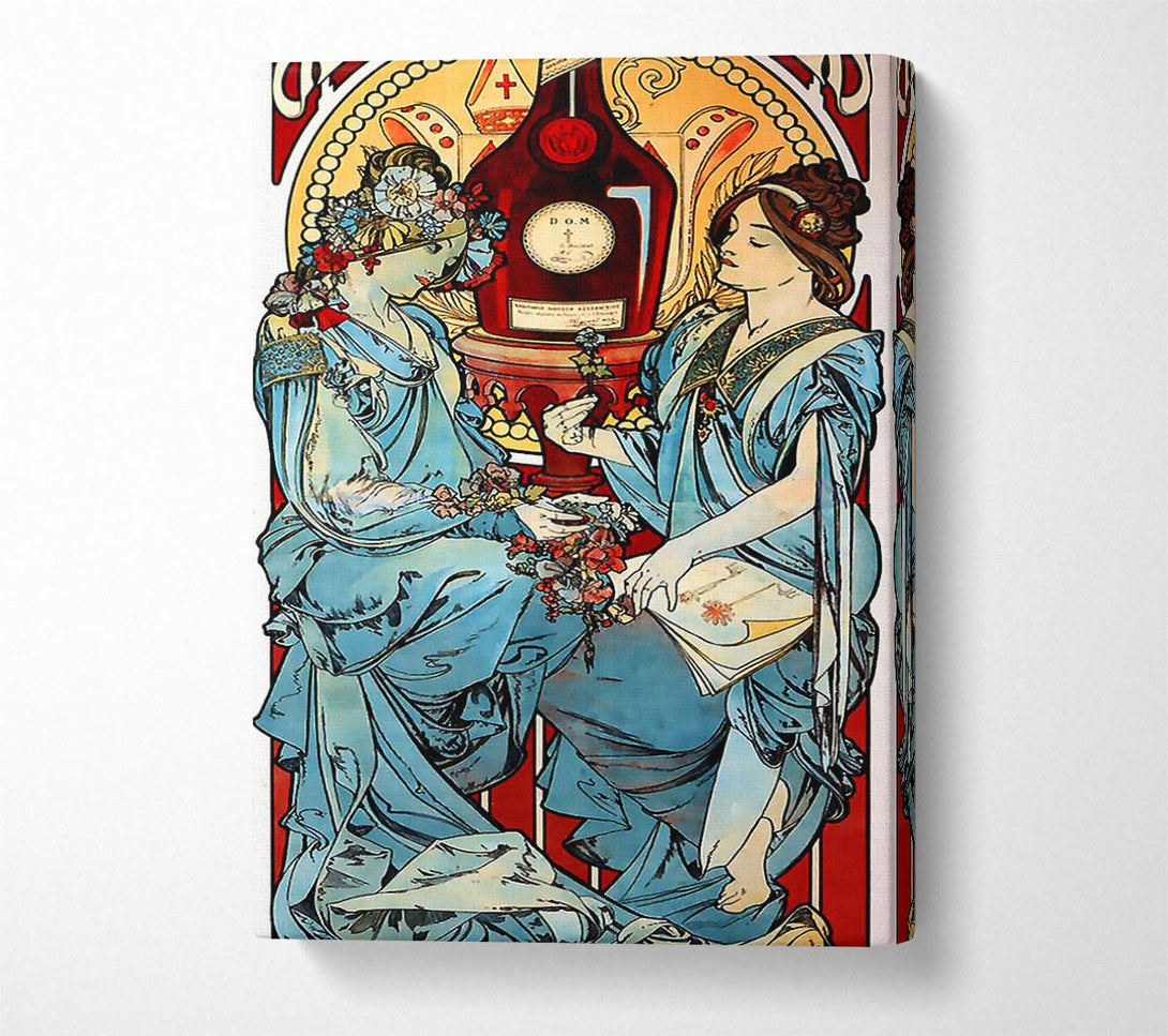  A Canvas Print of Alphonse Mucha Benedictine Canvas Art