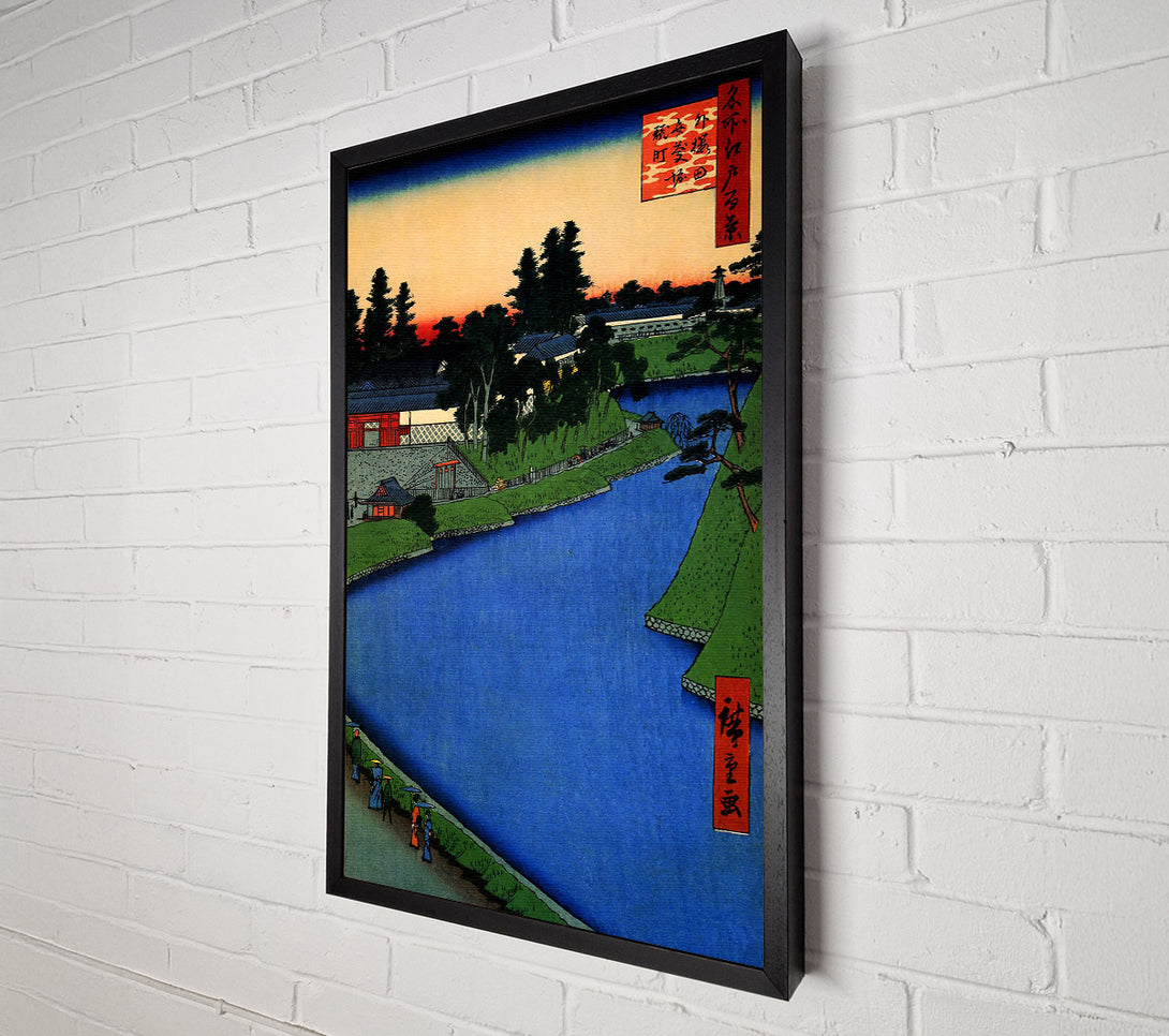  A Canvas Print of Hiroshige Benkei Moat Canvas Print
