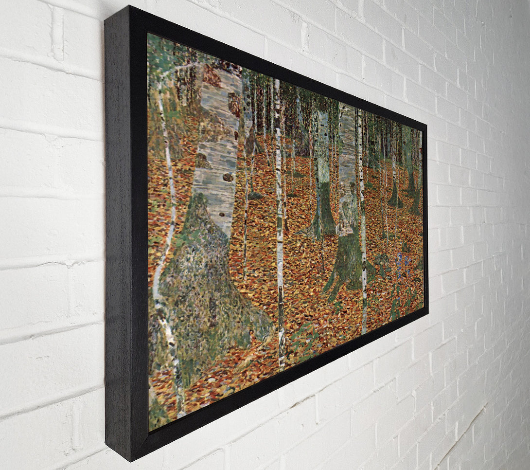  A Canvas Print of Klimt Birch Forest Canvas Wall Art