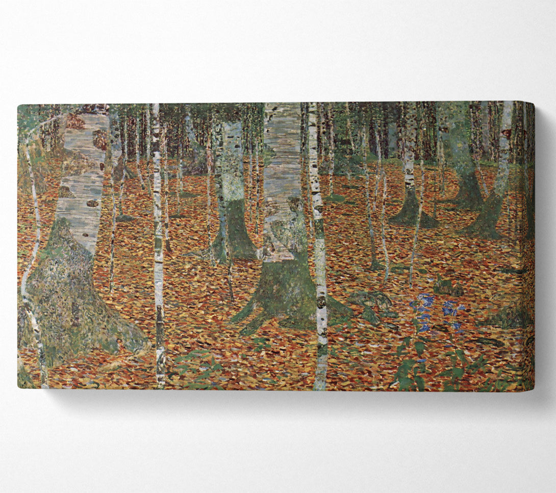  A Canvas Print of Klimt Birch Forest Canvas Wall Art