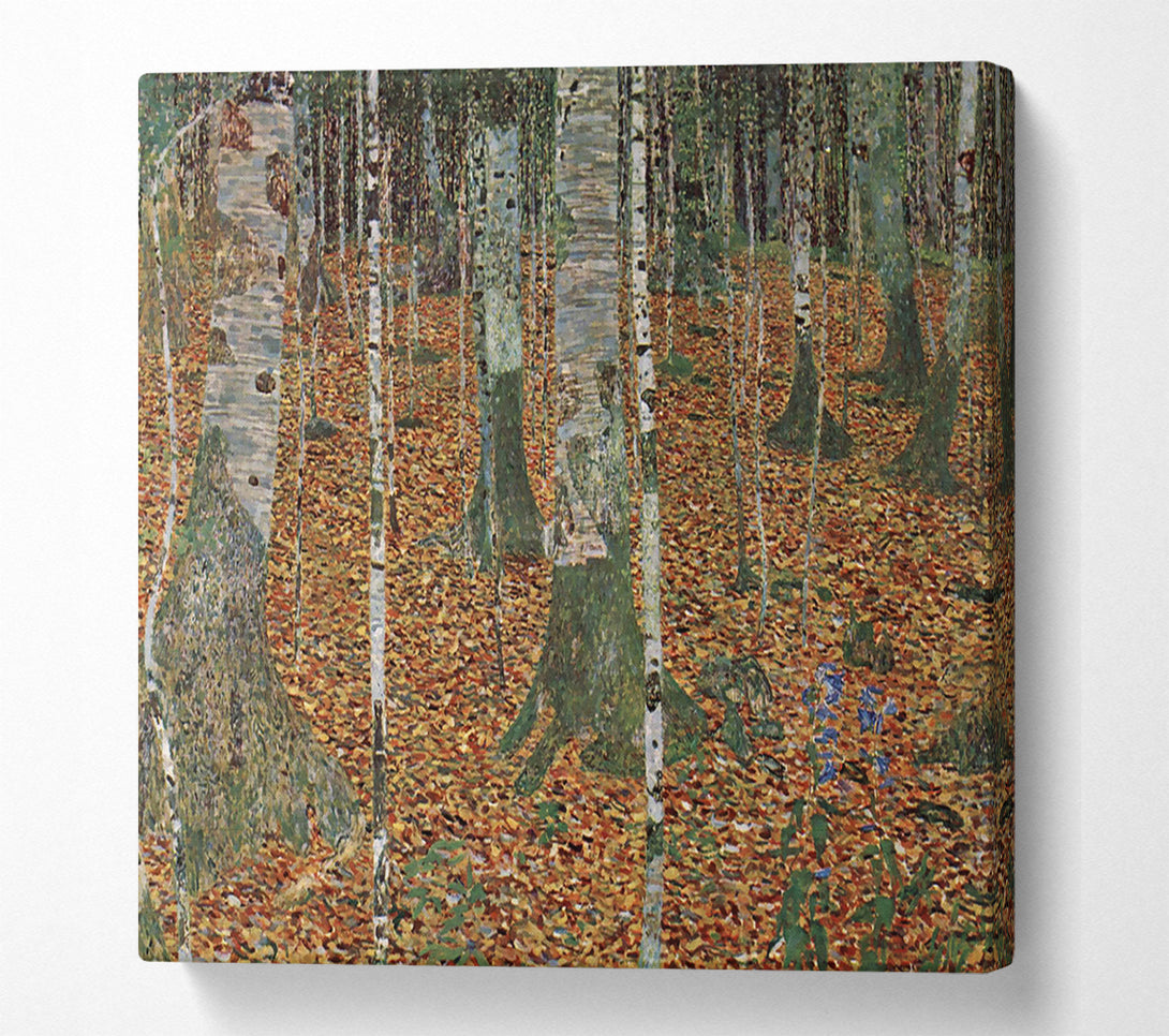  A Canvas Print of Klimt Birch Forest Canvas Wall Art