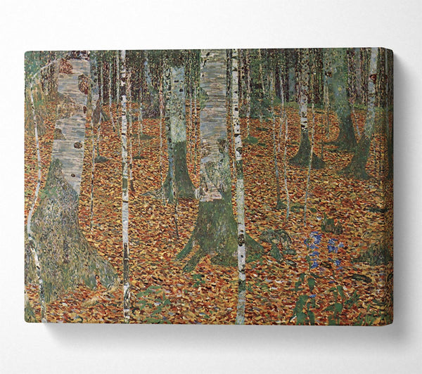  A Canvas Print of Klimt Birch Forest Canvas Wall Art