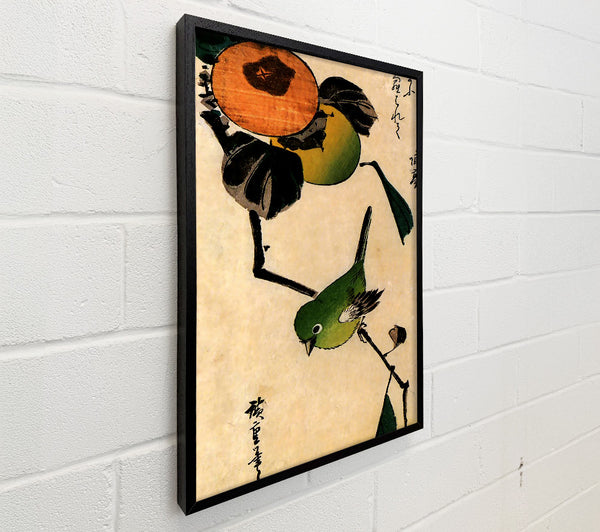 Hiroshige Bird On A Persimmon Tree