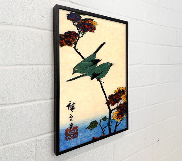 Hiroshige Birds On A Maple Branch