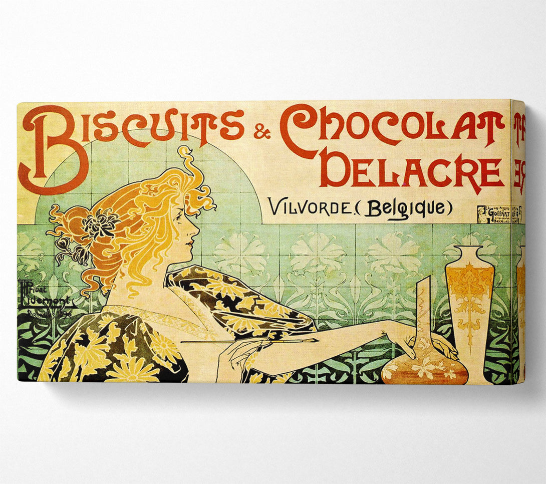  A Canvas Print of Biscuits And Chocolat Delacre Canvas Art