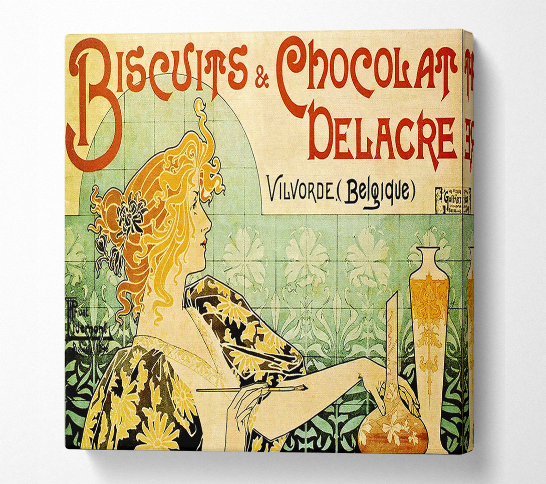  A Canvas Print of Biscuits And Chocolat Delacre Canvas Art