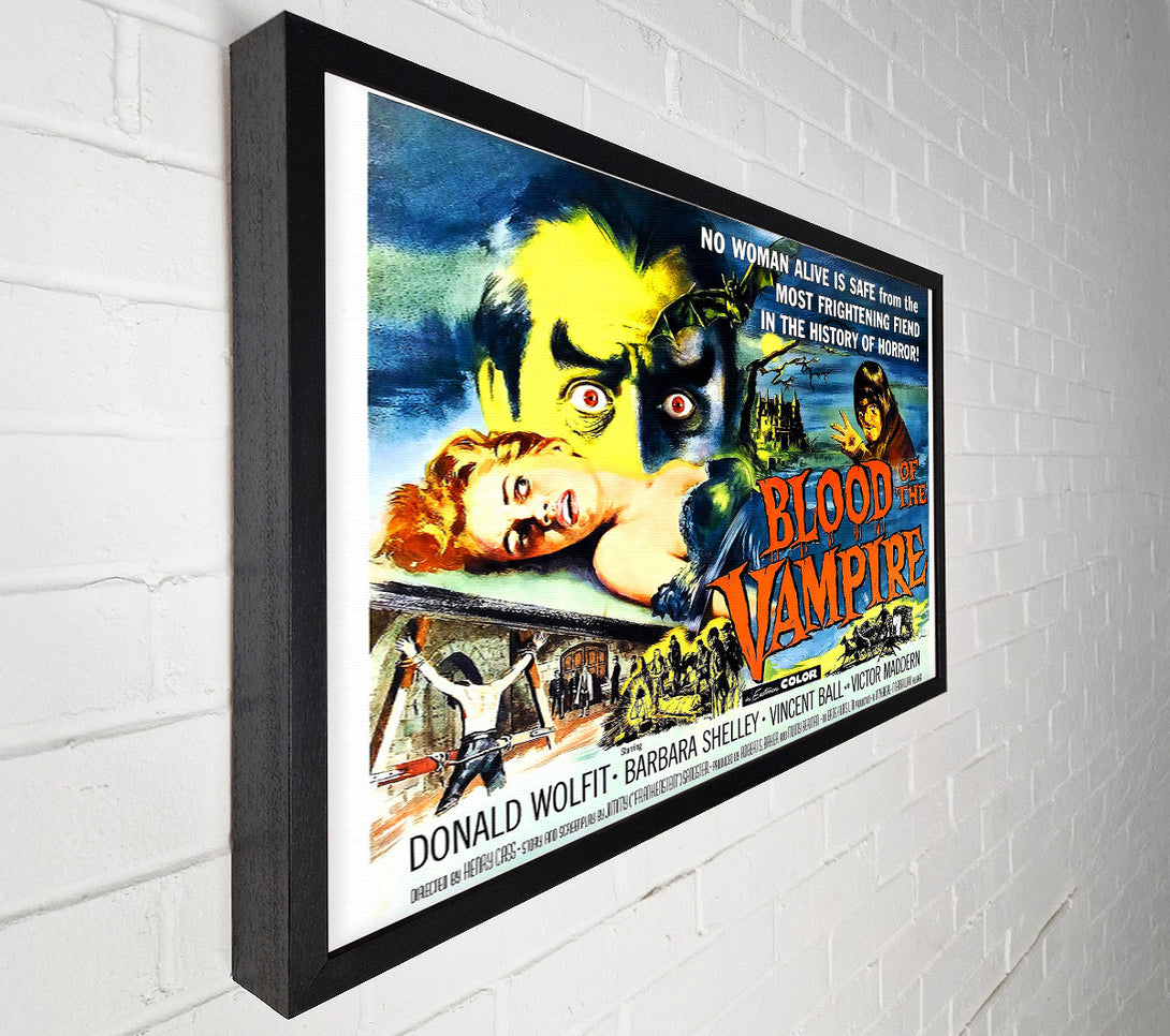  A Canvas Print of Blood Of The Vampire Poster 2 Canvas Print