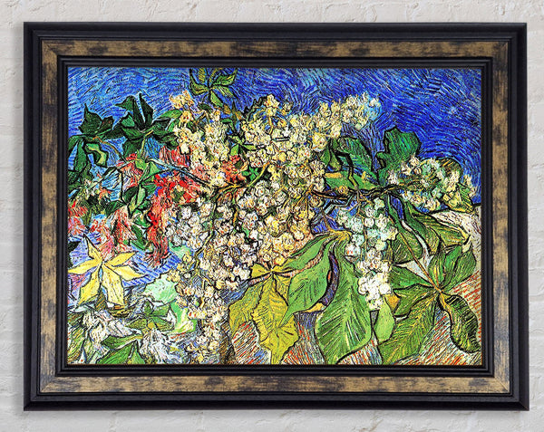 Van Gogh Blossoming Chestnut Branches Framed Print
