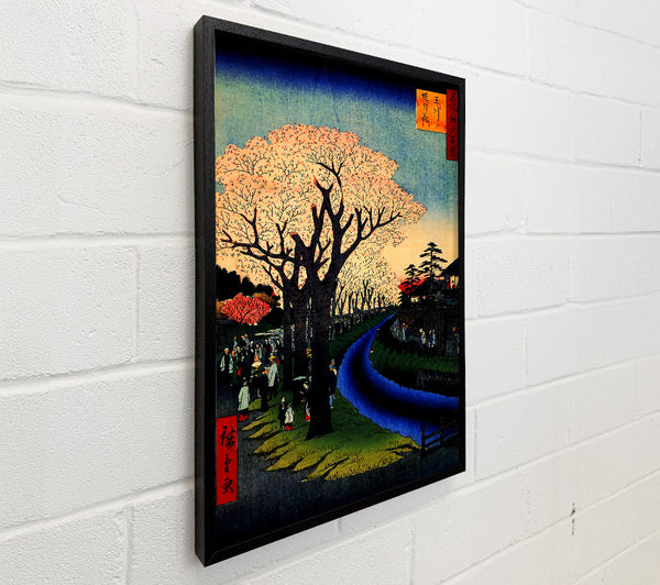 Hiroshige Blossoms On The Tama River