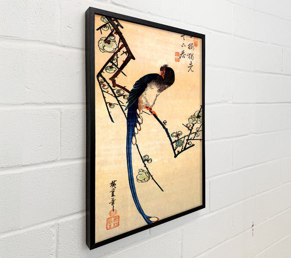 Hiroshige Blue Bird On A Plumtree