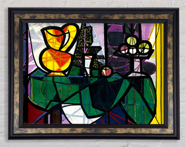 Picasso Boccale E Fruttiera Framed Print