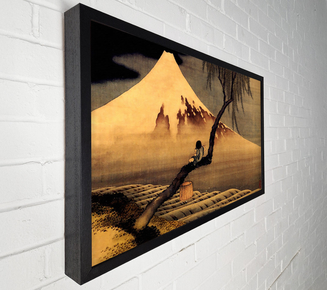  A Canvas Print of Hokusai Boy In Front Of Fujiama Canvas Art