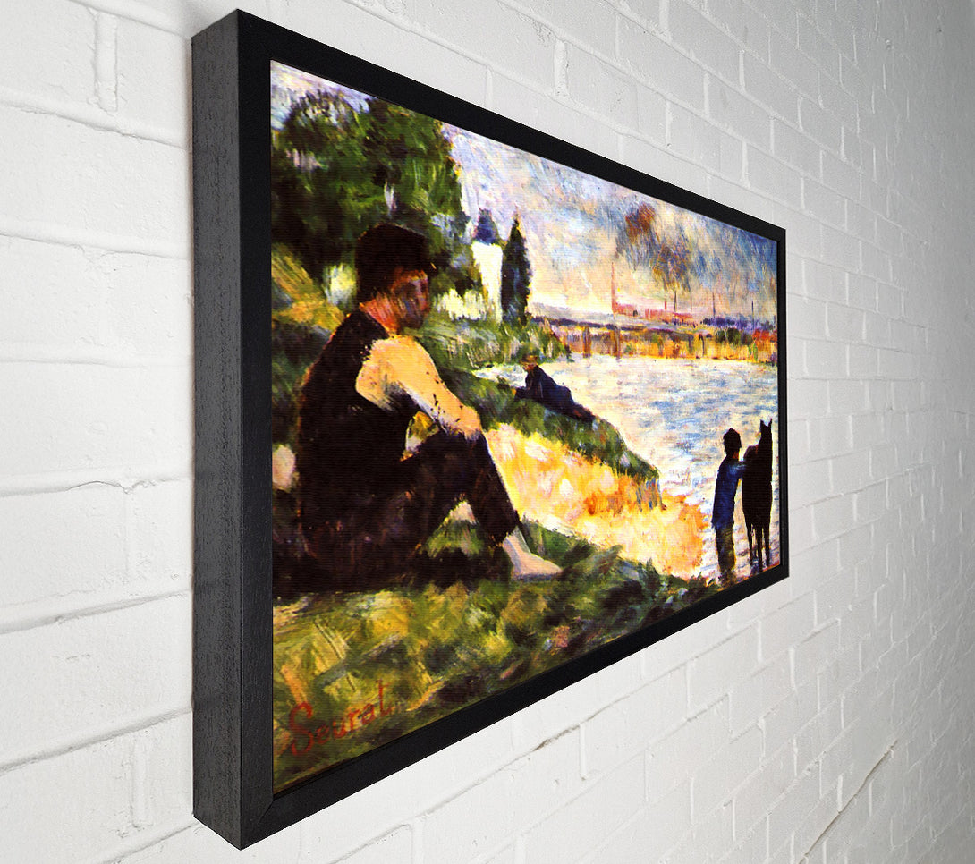  A Canvas Print of Seurat Boy With Horse Canvas Art