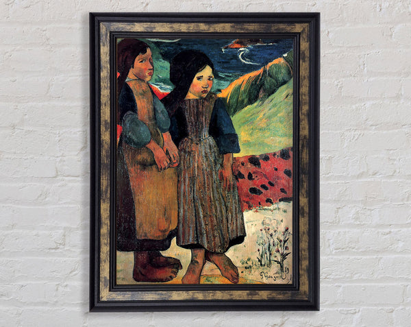 Gauguin Breton Near Sea Framed Print