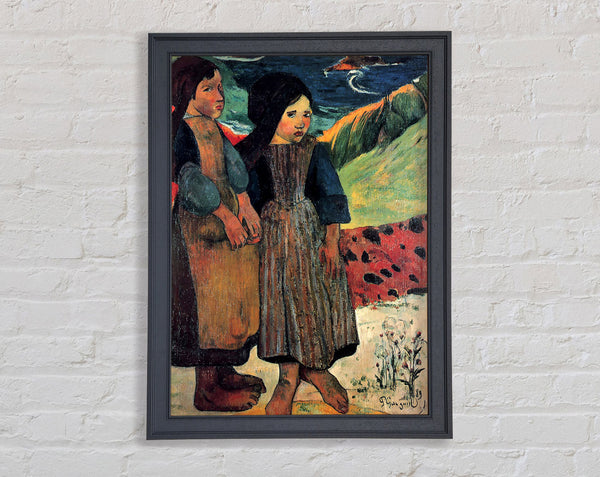 Gauguin Breton Near Sea Framed Print