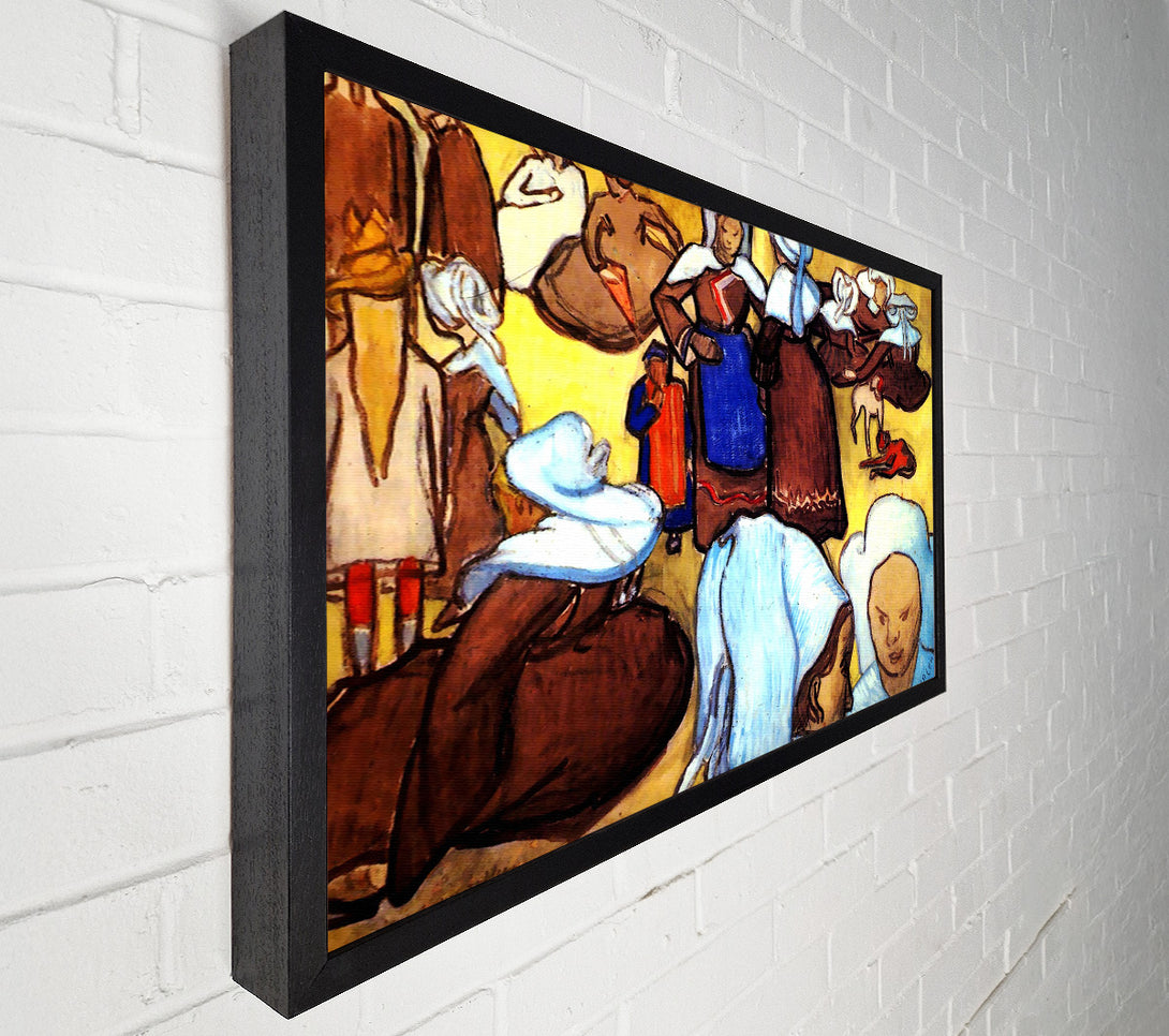  A Canvas Print of Emile Bernard Breton Women After Canvas Art