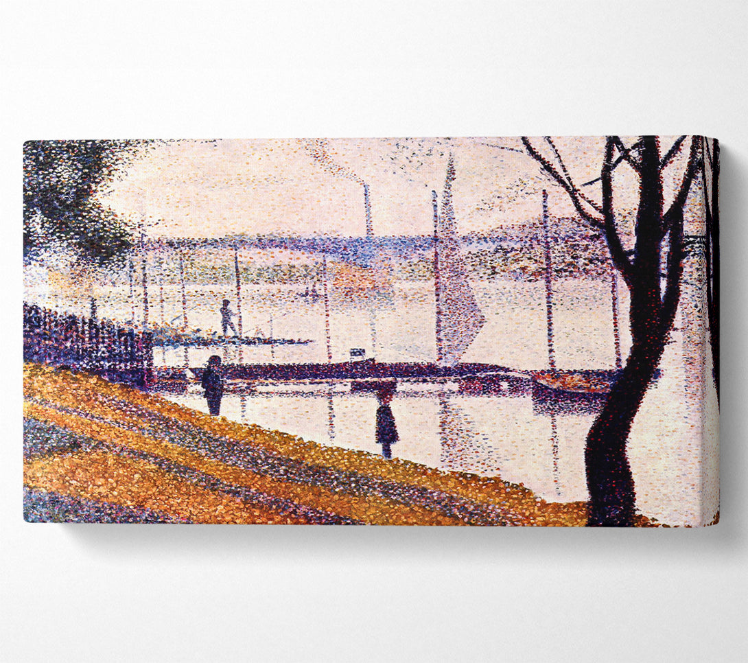  A Canvas Print of Seurat Bridge Of Courbevoie Canvas Wall Art