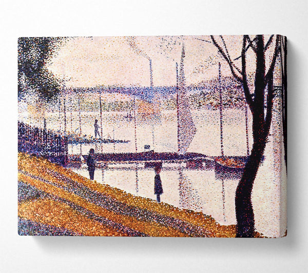  A Canvas Print of Seurat Bridge Of Courbevoie Canvas Wall Art