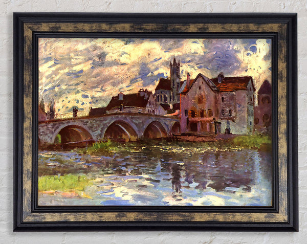 Sisley Bridge Of Moret Framed Print