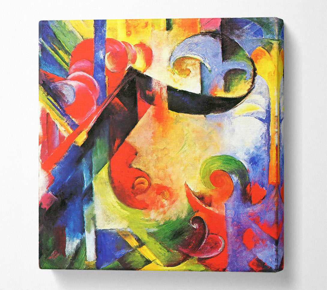  A Canvas Print of Franz Marc Broken Forms Canvas Wall Art