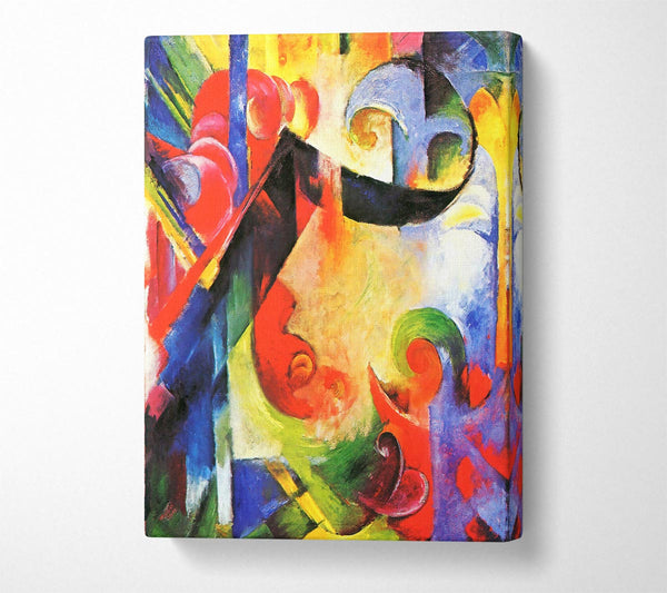  A Canvas Print of Franz Marc Broken Forms Canvas Wall Art
