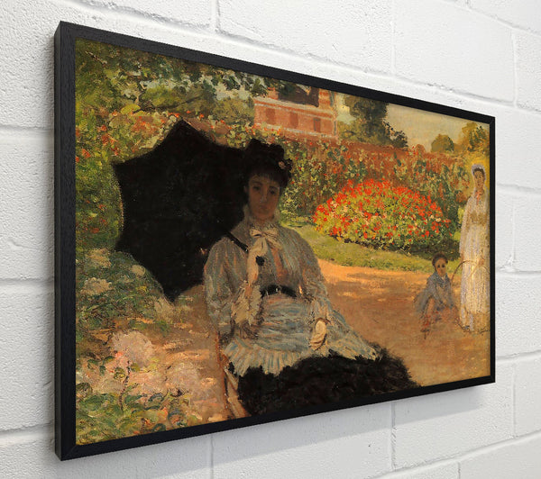 Monet Camille In The Garden With Jean And His Nanny