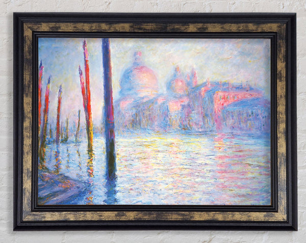 Monet Canal Grand Framed Print