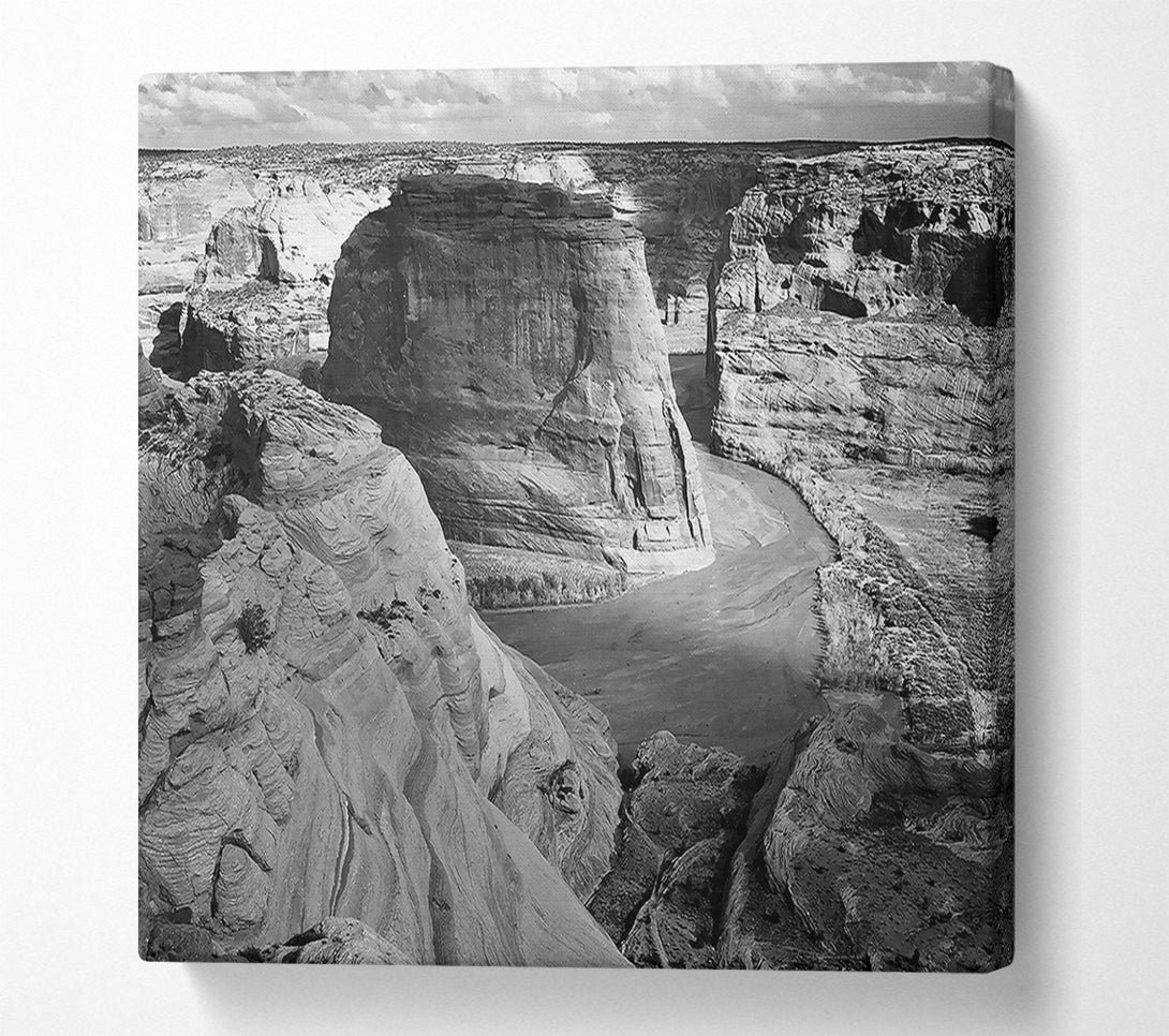  A Canvas Print of Ansel Adams Canyon De Chelly Arizona B n W Canvas Print