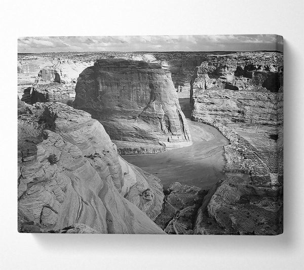  A Canvas Print of Ansel Adams Canyon De Chelly Arizona B n W Canvas Print