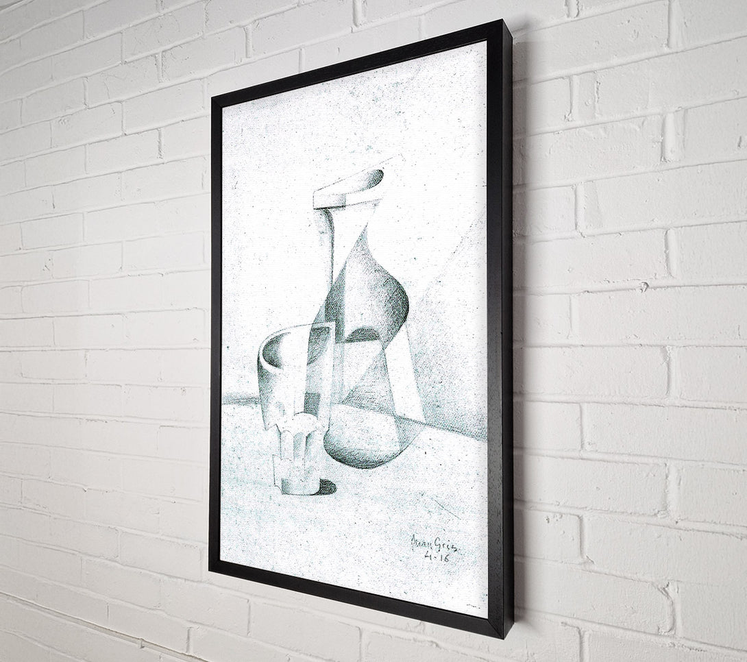  A Canvas Print of Juan Gris Caraffe And Glass Canvas Print