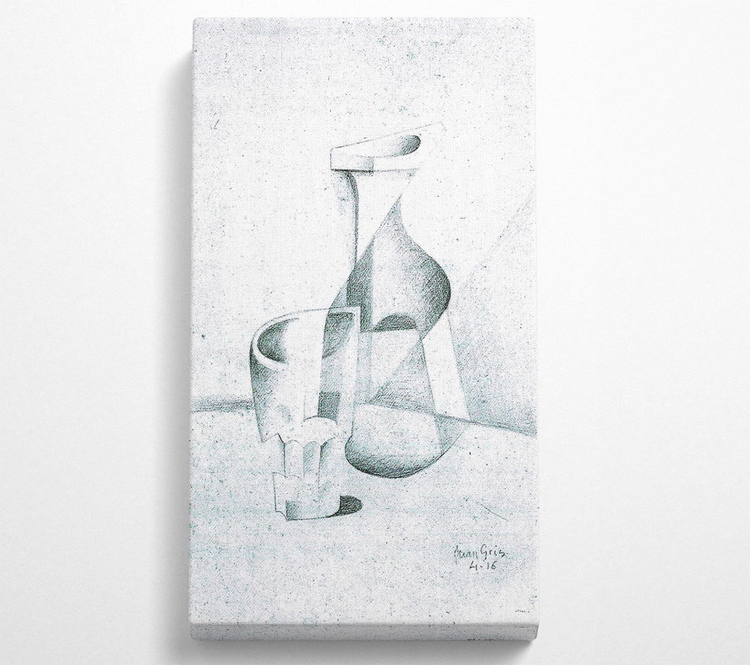  A Canvas Print of Juan Gris Caraffe And Glass Canvas Print