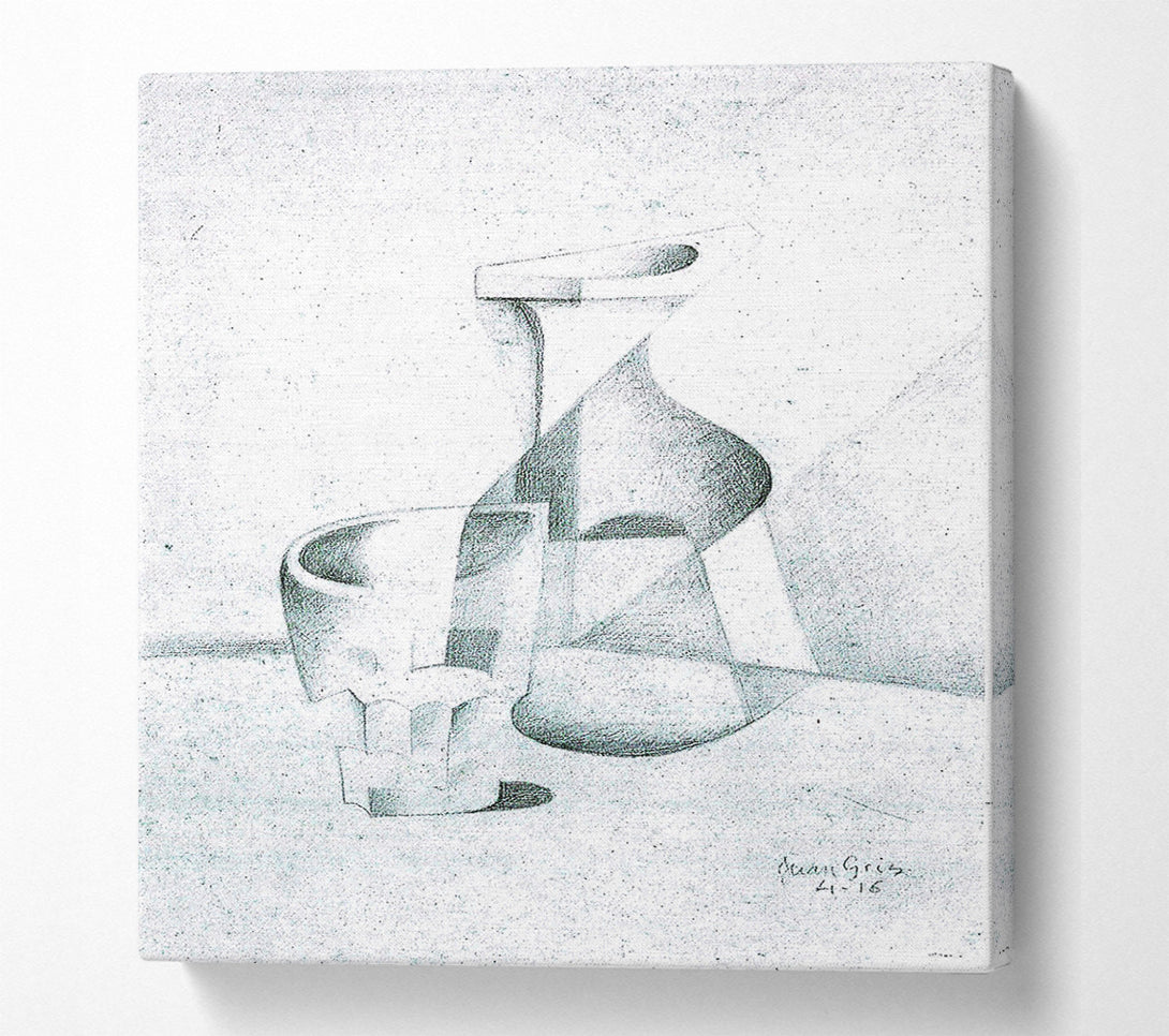  A Canvas Print of Juan Gris Caraffe And Glass Canvas Print