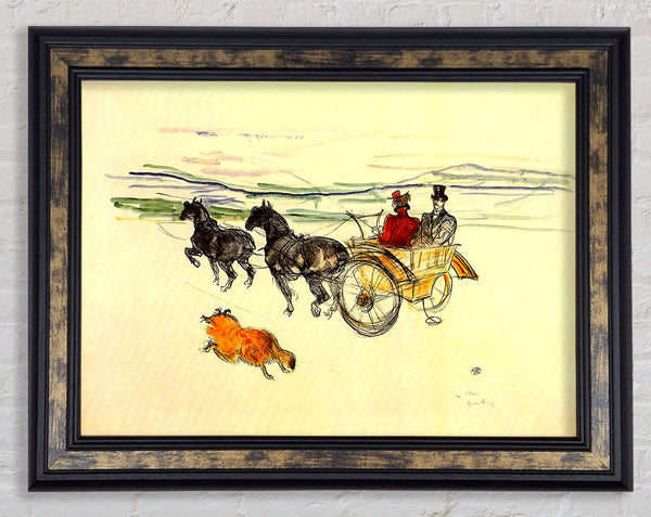 Toulouse Lautrec Carriage Framed Print