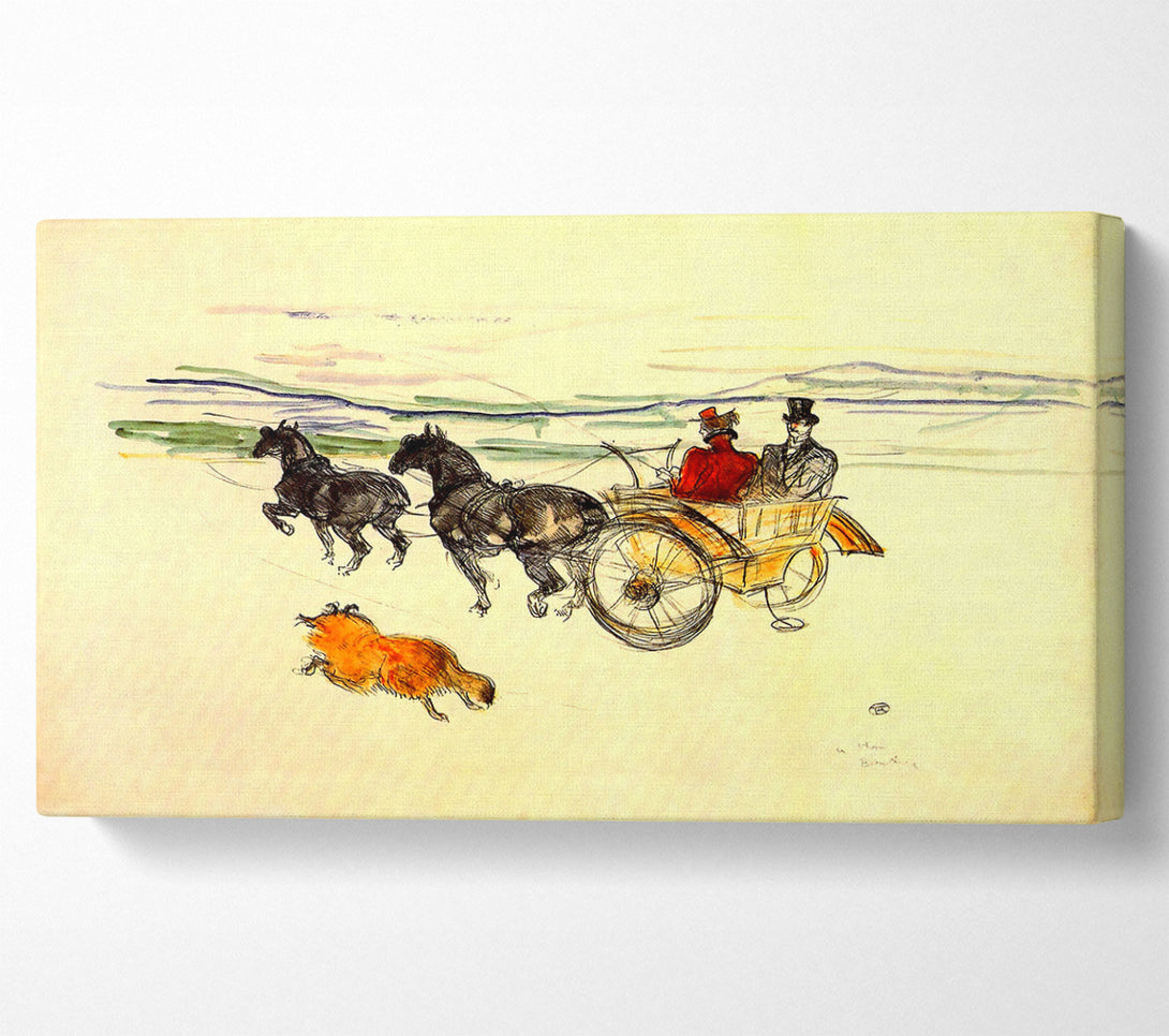  A Canvas Print of Toulouse Lautrec Carriage Canvas Wall Art
