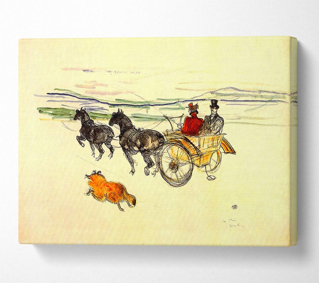  A Canvas Print of Toulouse Lautrec Carriage Canvas Wall Art