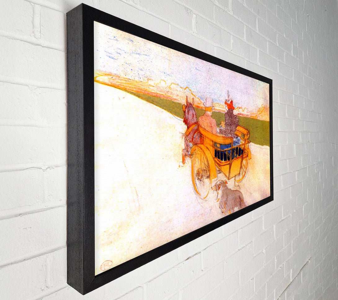  A Canvas Print of Toulouse Lautrec Carriage With Dog Canvas Art