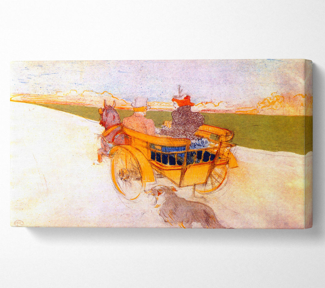  A Canvas Print of Toulouse Lautrec Carriage With Dog Canvas Art