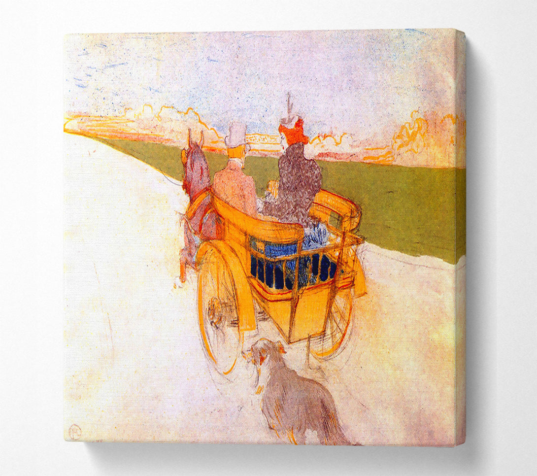  A Canvas Print of Toulouse Lautrec Carriage With Dog Canvas Art