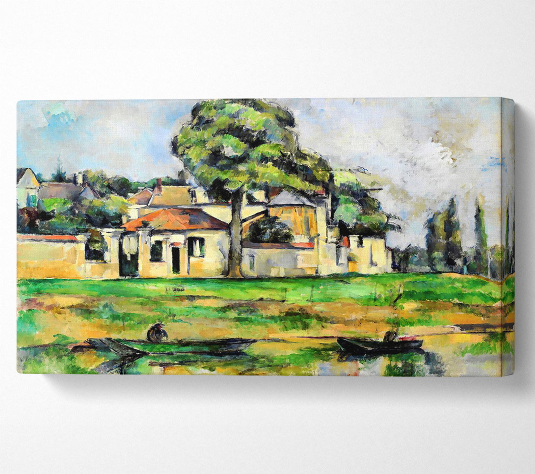  A Canvas Print of Cezanne Banks Of The Marne Canvas Art