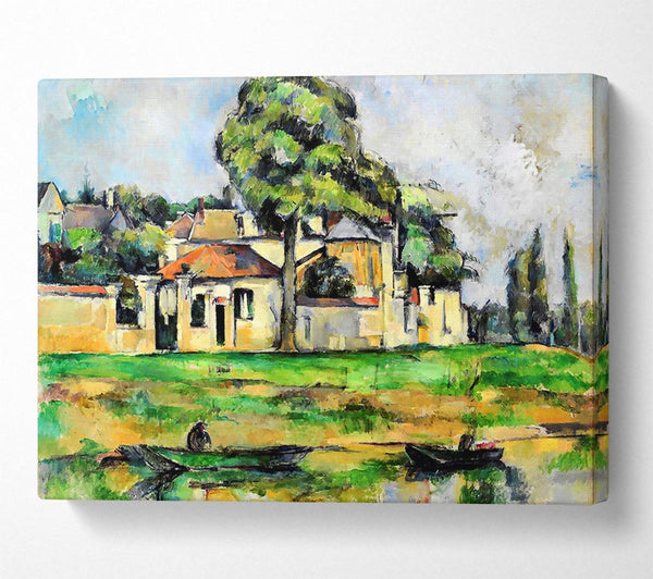  A Canvas Print of Cezanne Banks Of The Marne Canvas Art