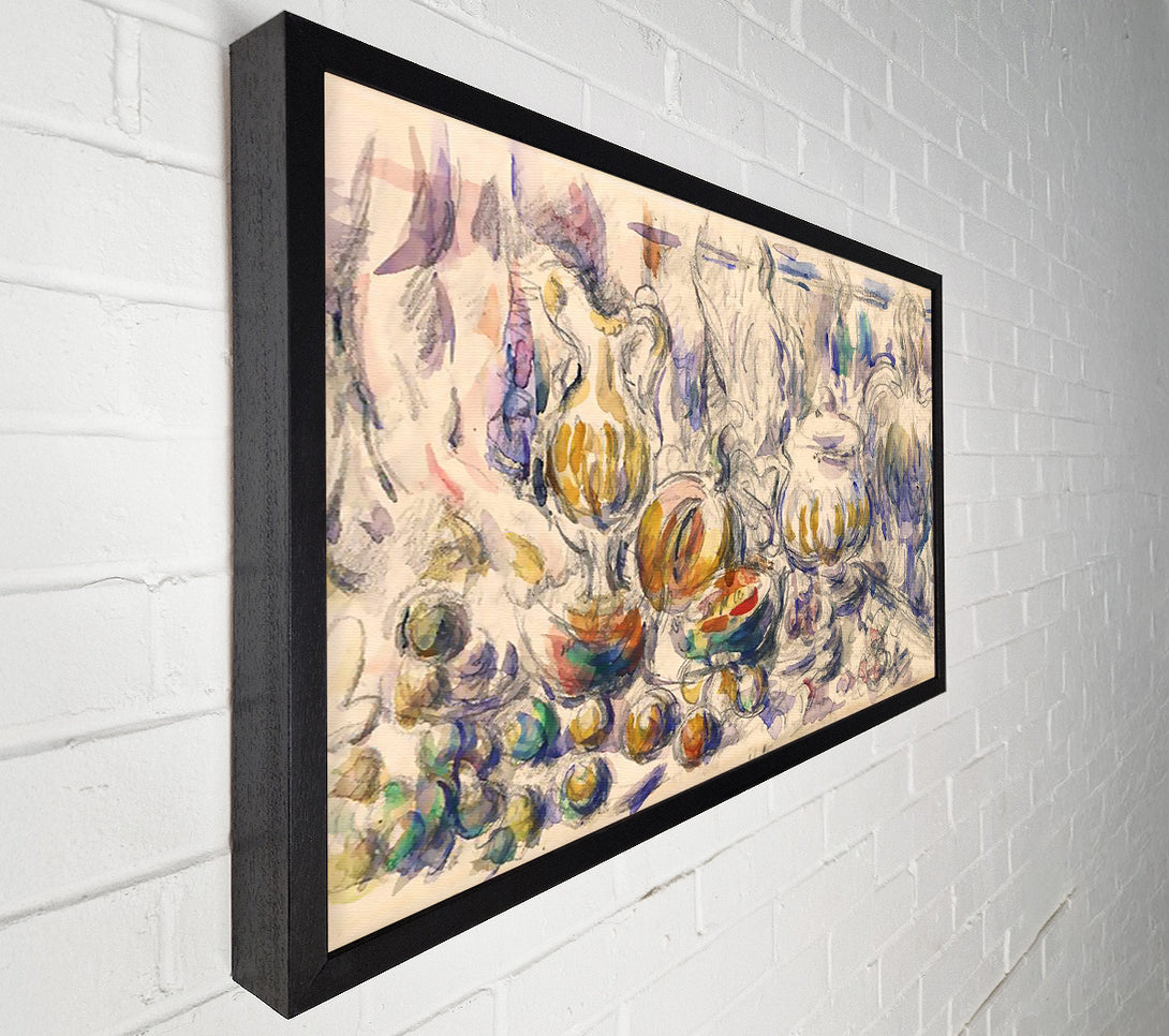  A Canvas Print of Cezanne Pot And Soup Tureen Canvas Print