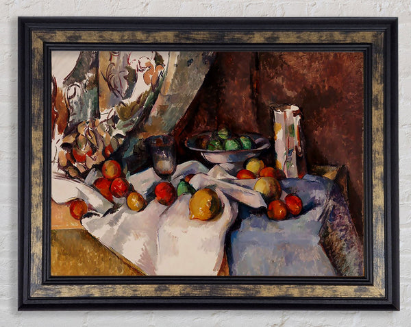 Cezanne Still Life With Apples Framed Print