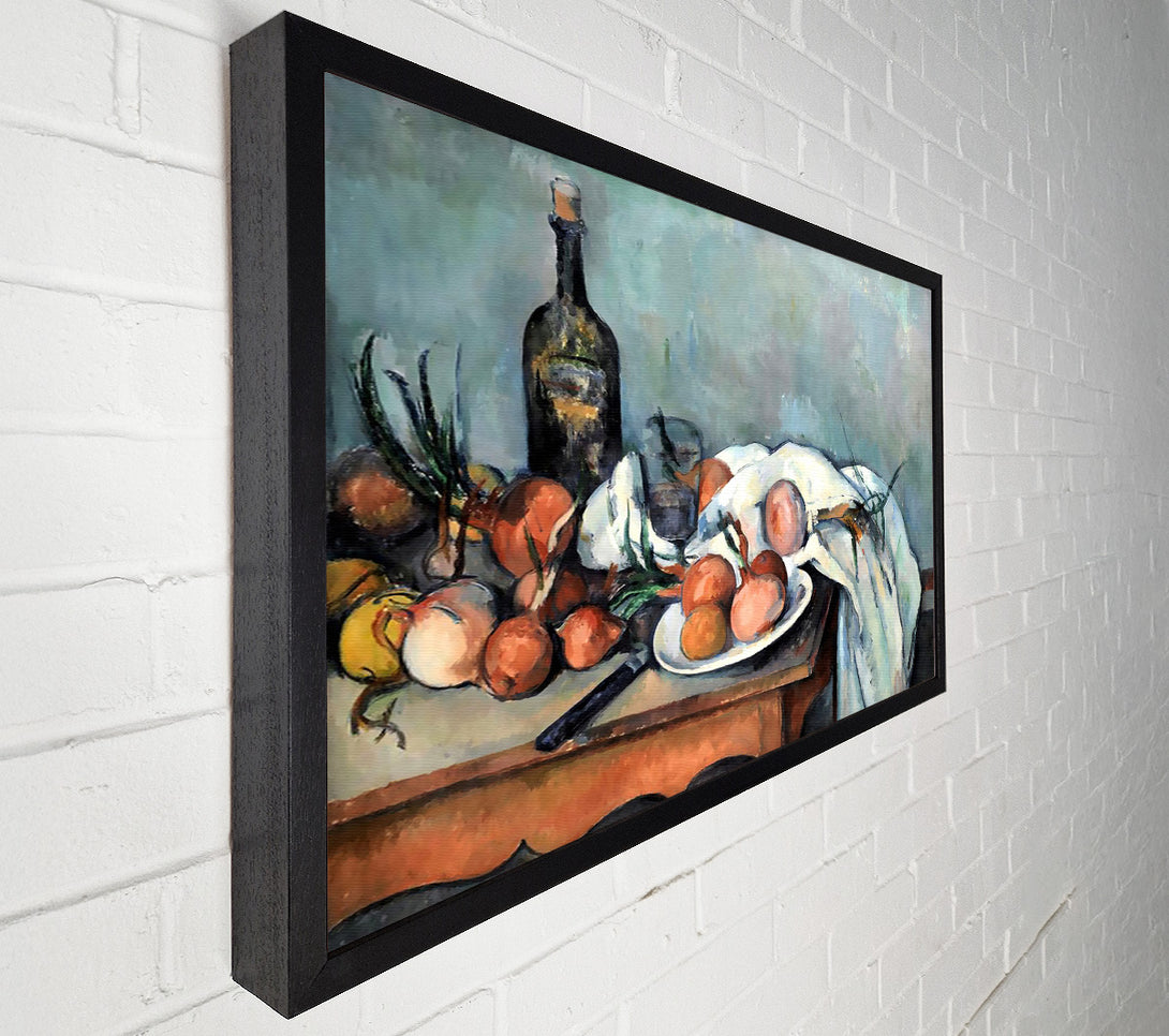  A Canvas Print of Cezanne Still Life With Onions Canvas Wall Art