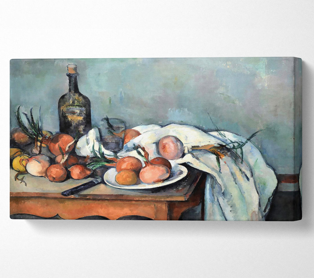  A Canvas Print of Cezanne Still Life With Onions Canvas Wall Art