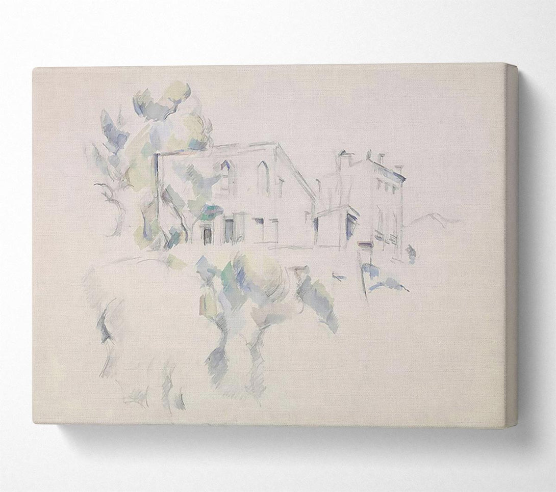  A Canvas Print of Cezanne View Of The Chateau Noir Canvas Art