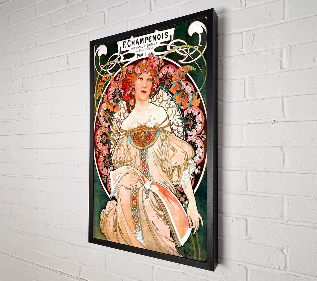 A Canvas Print of Alphonse Mucha Champenois Canvas Art