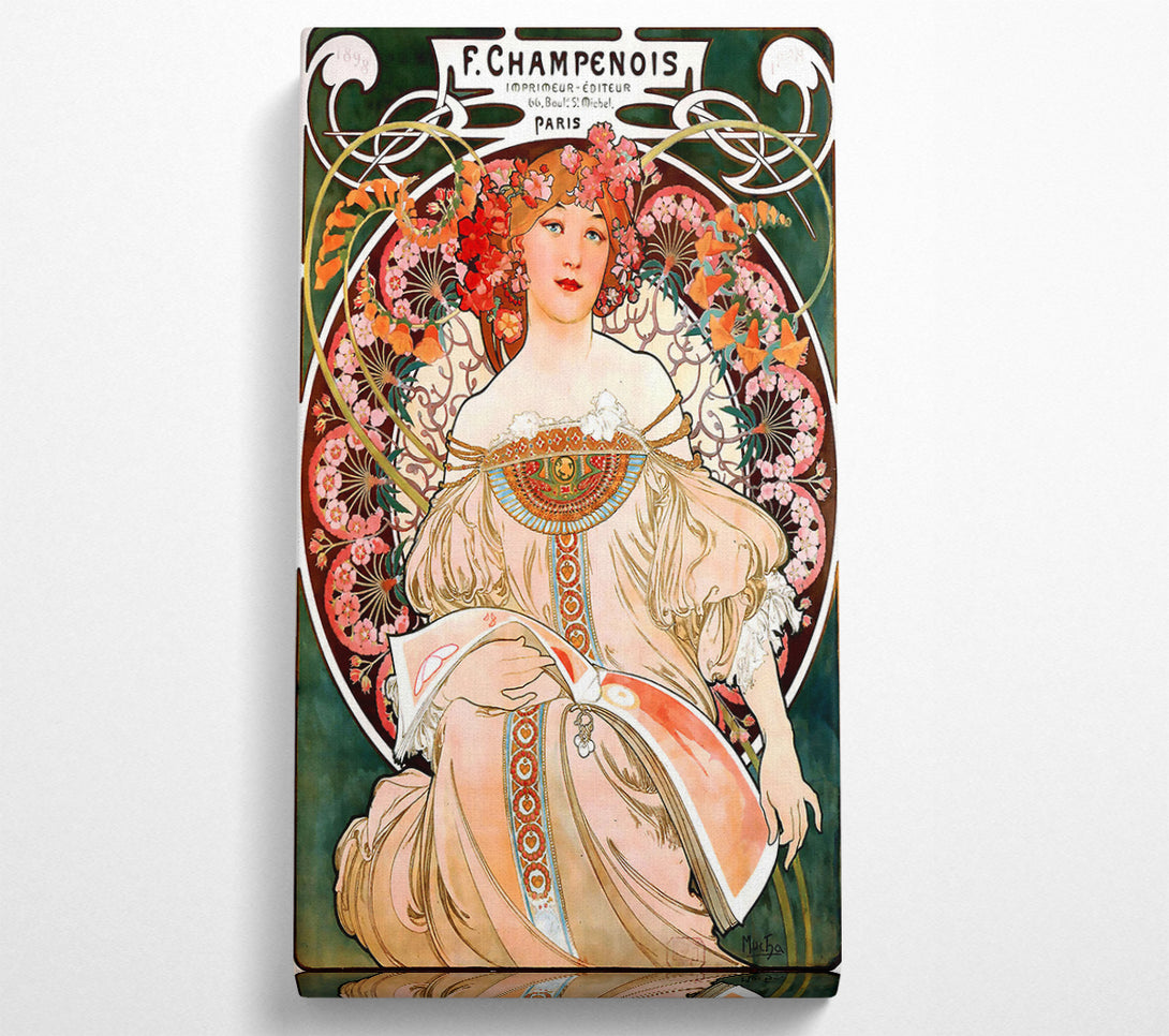  A Canvas Print of Alphonse Mucha Champenois Canvas Art
