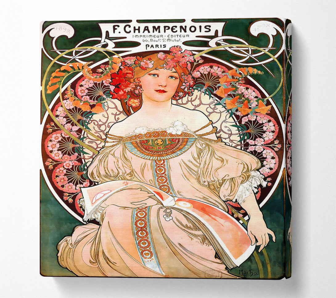  A Canvas Print of Alphonse Mucha Champenois Canvas Art